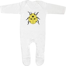 'Yellow Ladybug' Baby Romper