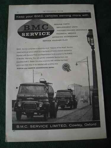 Bmc service austin morris - service, austin-morris