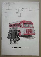 VOLVO B615 BUS COACH orig 1954 French Mkt Sales Brochure Depliant - B616 B617