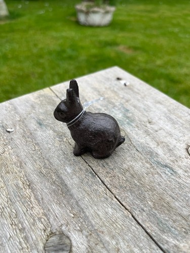 Cast iron miniature - miniature, rabbit