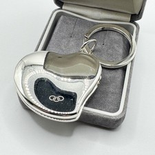 Links Of London Silver Plated Keyring Handbag Charm Double Picture Locket