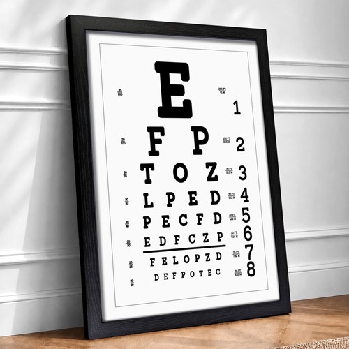 Eye test chart typography - eye,