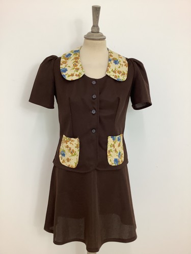 Vintage 1960s suit brown retro