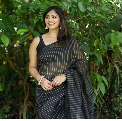 Party wear saree blouse - saree,