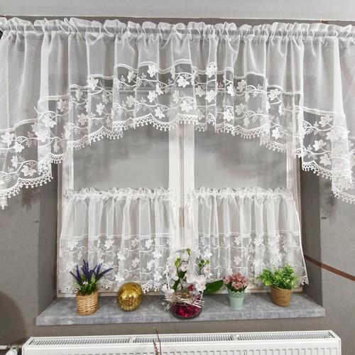 Ready made white embroidered - white,