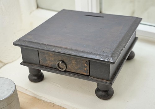 Antique wooden square floor - wooden,