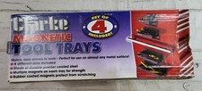 Clarke Magnetic Tool Trays - Set of 4 Sizes Powder Coated - Organize -New in Box
