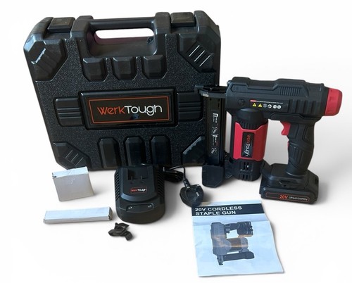 Werktough 20v cordless staple - cordless,