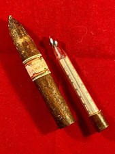 Antique Medical Thermometer Disguised as Cigar Por Larrañaga Label c.1870