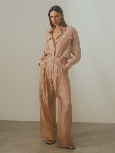 Reiss womens collar jumpsuit - reiss,