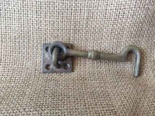 Vintage Brass Door Latch Hook 3.5" L Victorian Edwardian Architectural Salvage 