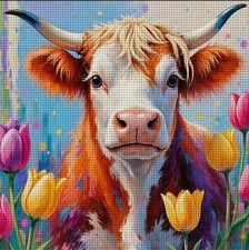 TULIP COW PRINTED 11 COUNT