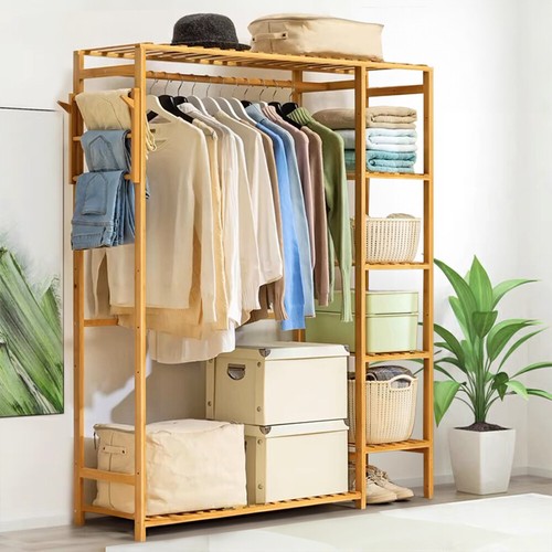 Large wooden clothes rail - clothes,