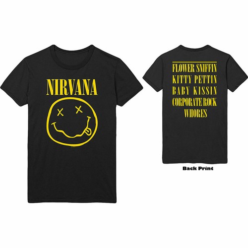 Nirvana shirt happy face - nirvana,
