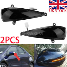 2x LED Black WING MIRROR
