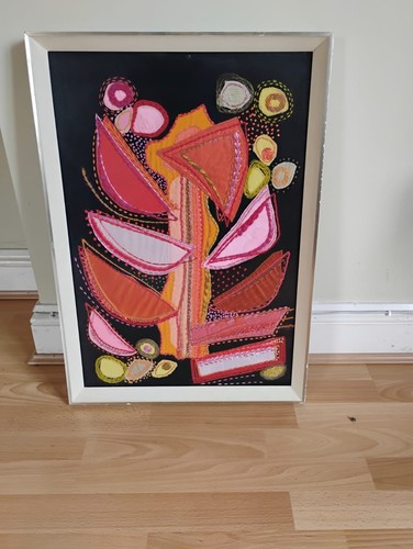 Framed needlework artwork - framed,