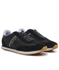PS by Paul Smith Prince Suede Trim Lace Up Trainers in Black UK 8 RRP £140 NEW