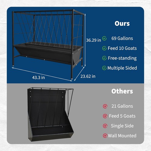 Large hay grain feeder - large,