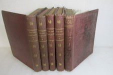The War Illustrated x 5 volume set, Volumes 2-4 & 6-7, vintage, World War 1