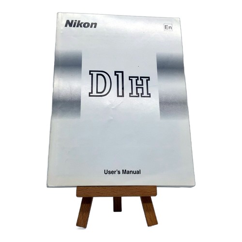 Nikon d1h instruction manual - d1h,