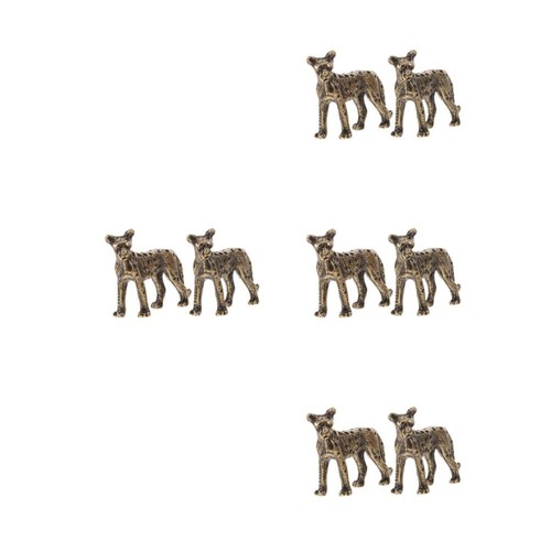 Pcs brass leopard ornament - 8,