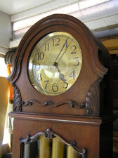 Westminster chimes grandfather clock solid oak. See listing for delivery options