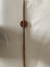 Wooden Distaff Or Tipstaff Carved 