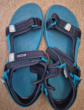 Ecco girls beach sandals blue, size 34