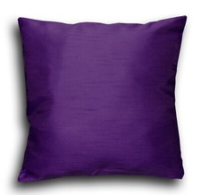 Cushion Covers Plain Faux Silk