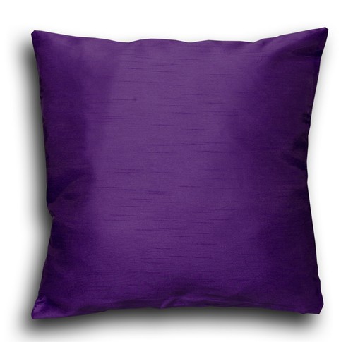 Cushion covers plain faux silk - plain,