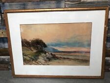 W.J. Wadham (1863-1950) Coastal Scene Watercolour Signed - See Description