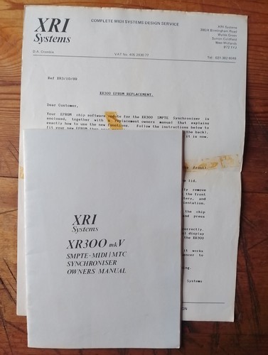 Xri systems xr300 smpte midi - xr300,