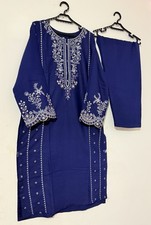 2 Piece Fully Embroidered Suit with  Trouser Pakistani Suit