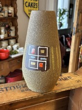 Vintage Large Scheurich Keramik West German Pottery Textured Vase – Great