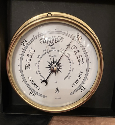 Tabic england brass barometer - tabic,