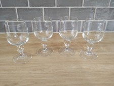 Domaine de Lagrezette unusual Wine Stem glasses. x4 VGC.
