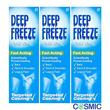 3 X Deep Freeze Cold Gel 100g