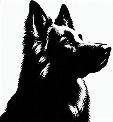 Large dog alsatian van car - large,
