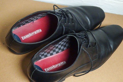 Lambretta black leather - black, formal