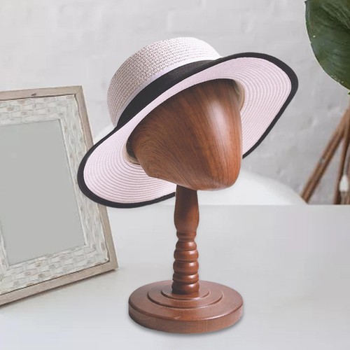 Wooden mannequin head model - wooden,