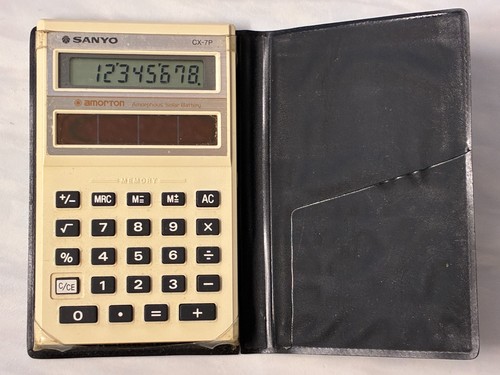 Sanyo vintage solar powered