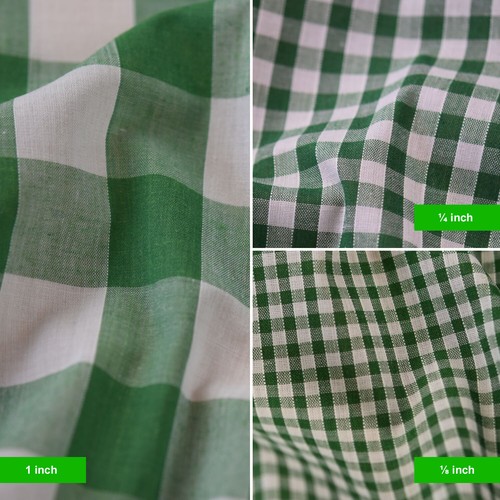 Polycotton fabric gingham - fabric,