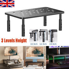 3 Heights Ergonomic Monitor Stand Riser Computer PC Monitor Mesh Platform Metal