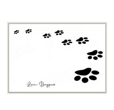 DOG PAWS Personalised NOTE