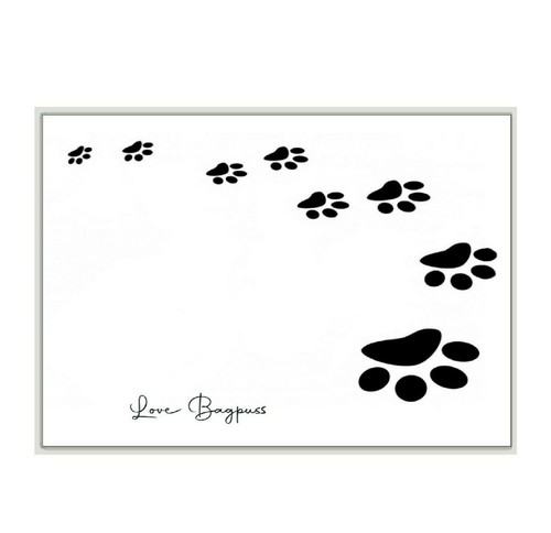 Dog paws personalised note - dog,