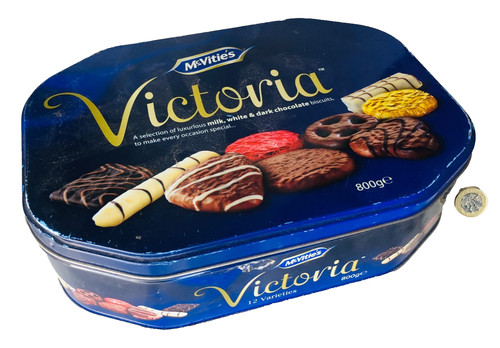 Advertising tin metal - advertising, mcvities