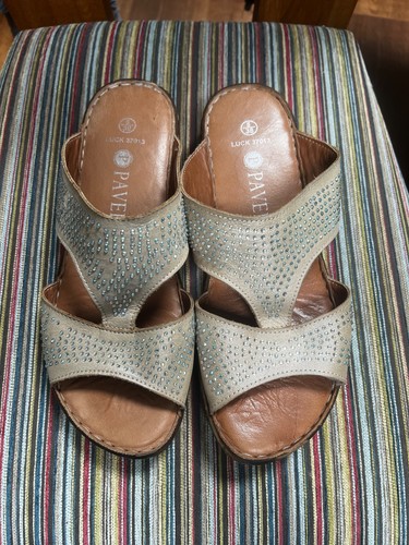Ladies pavers leather sandals - pavers,