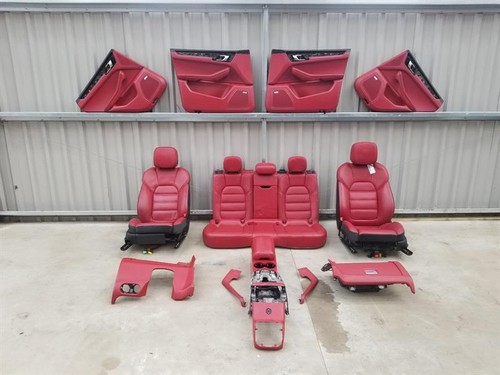 95b porsche macan red leather - porsche,