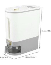 Rice Dispenser Container Cereal Dispenser Box Dry Food Grain Storage Kitchen  