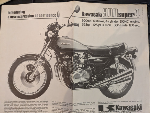 Kawasaki 1972 900cc motor - z1,